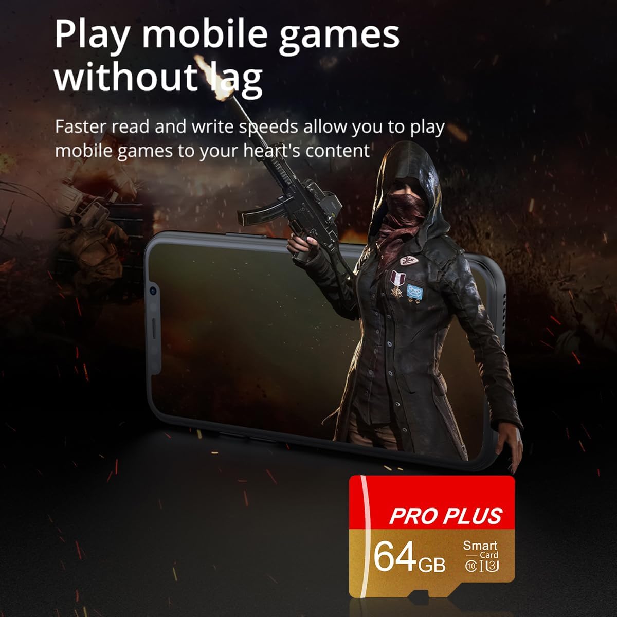 2 Pack TF Card 64GB with Adapter, High Speed Memory Card, UHS-I C10 A1 Memory TF Card for Tablet/Mobile Phone/Camera/Car Audio/Game Console (TF162 Red Gold 64GB) - Image 5