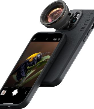 Shiftcam | LensUltra 75mm Long Range Macro Lens - 10x Magnification, 70-100mm Focus Distance - Perfect for Close-Up Photography, Stunning Depth of Field, Fine Details, Premium Design
